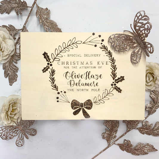 Personalised Handmade Christmas Eve Box | Christmas Box | Family Christmas Eve Box | Wooden Box | Christmas Gift | Hand Engraved
