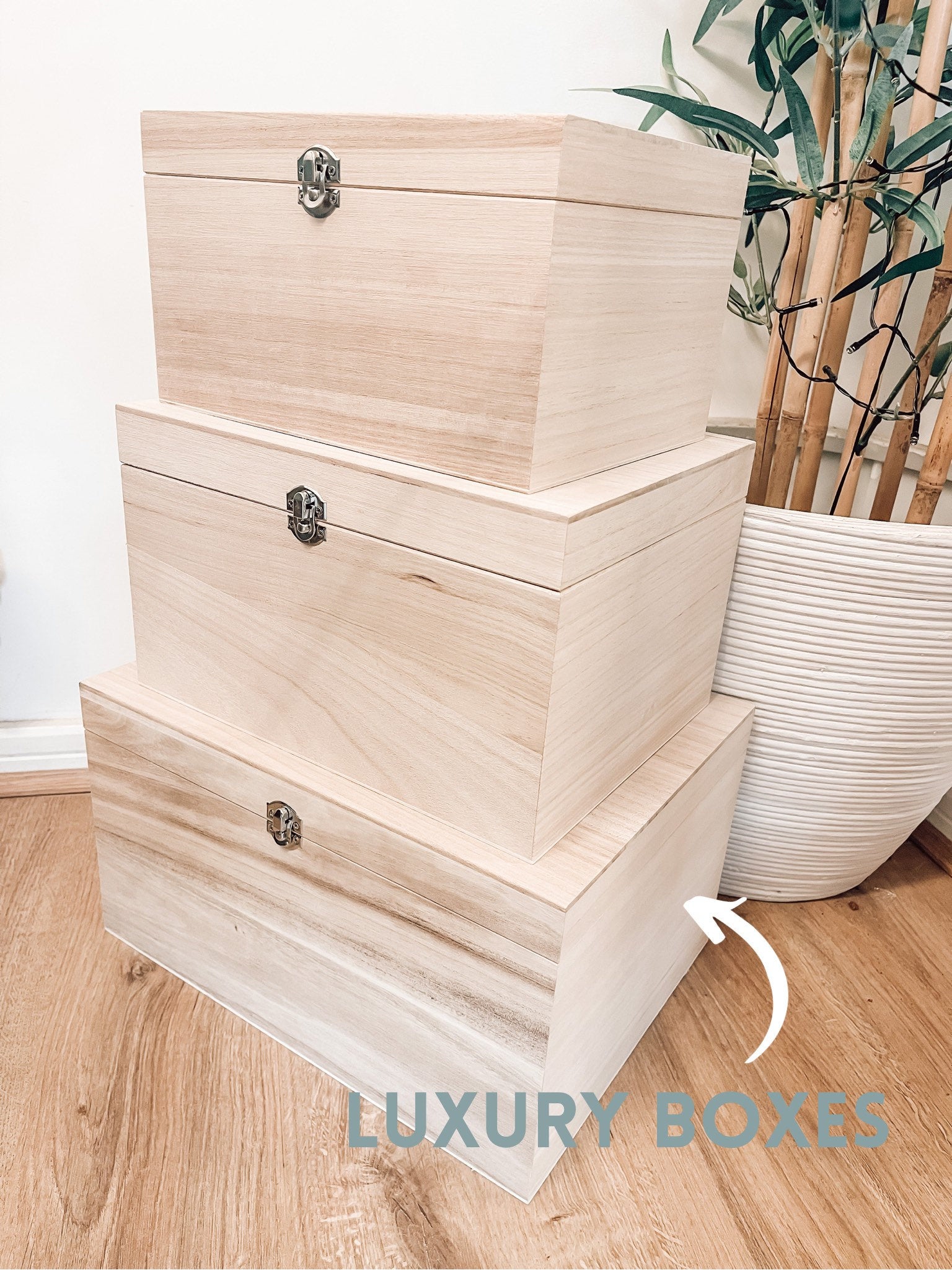 Personalised Baby Wooden Jungle Sensory Box