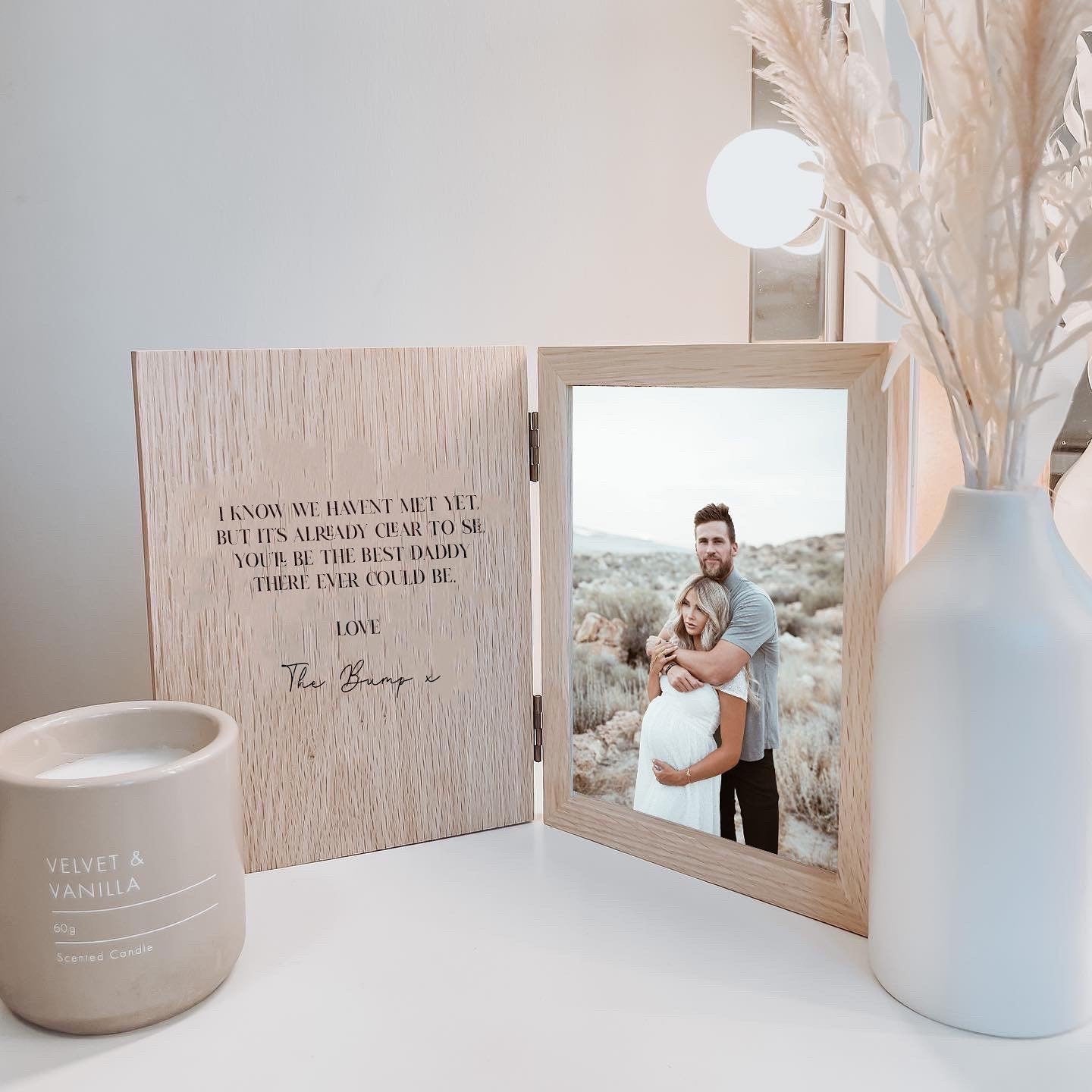 Personalised Daddy To Be Book Photo Frame