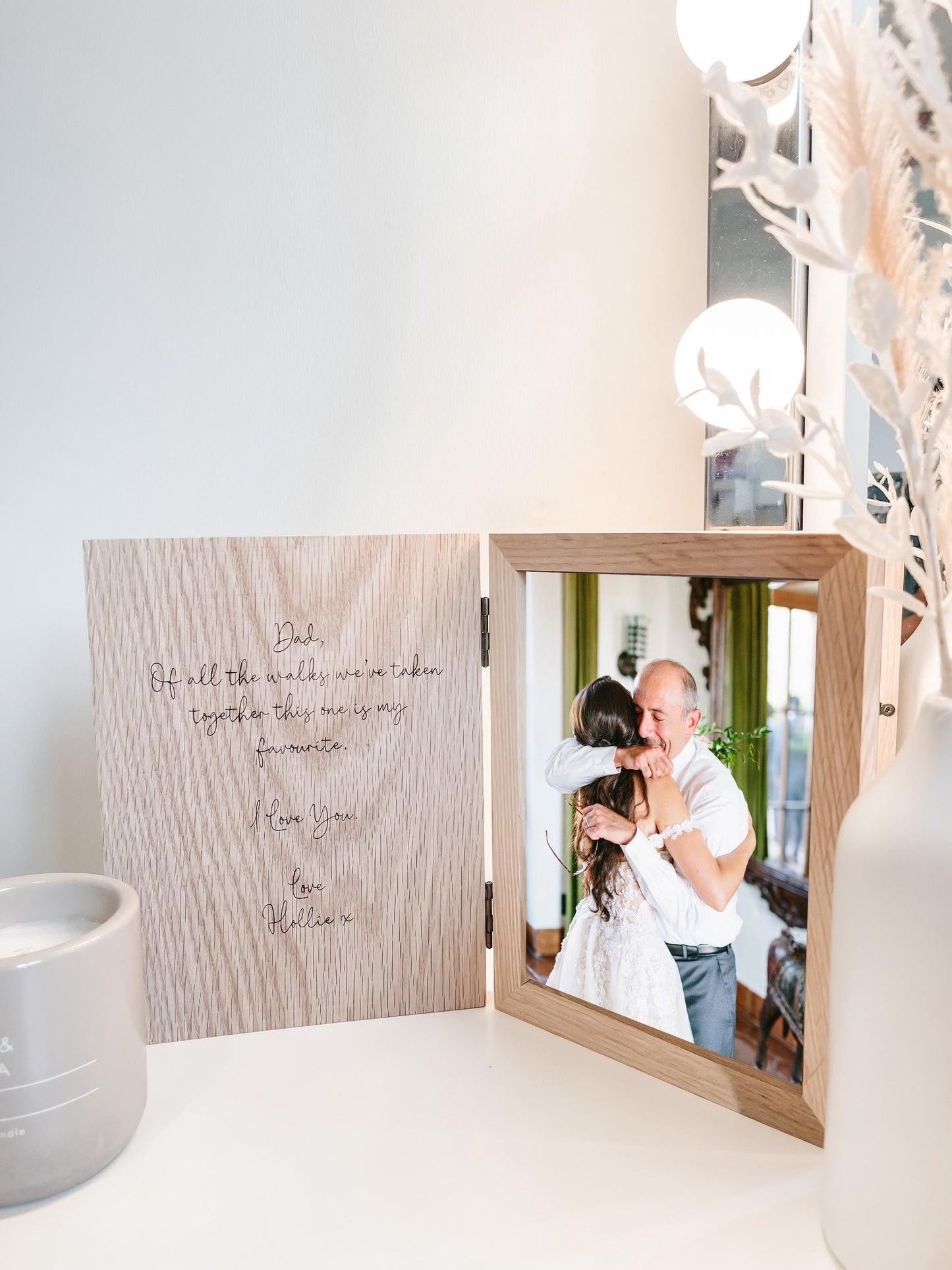 Personalised Dad Book Photo Frame