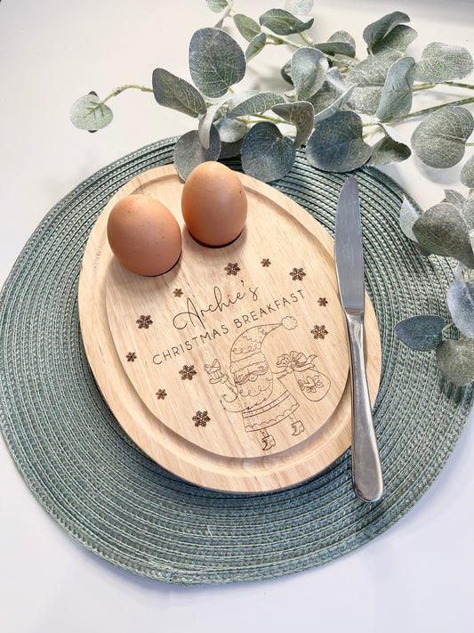 Personalised Christmas Dippy Egg Board