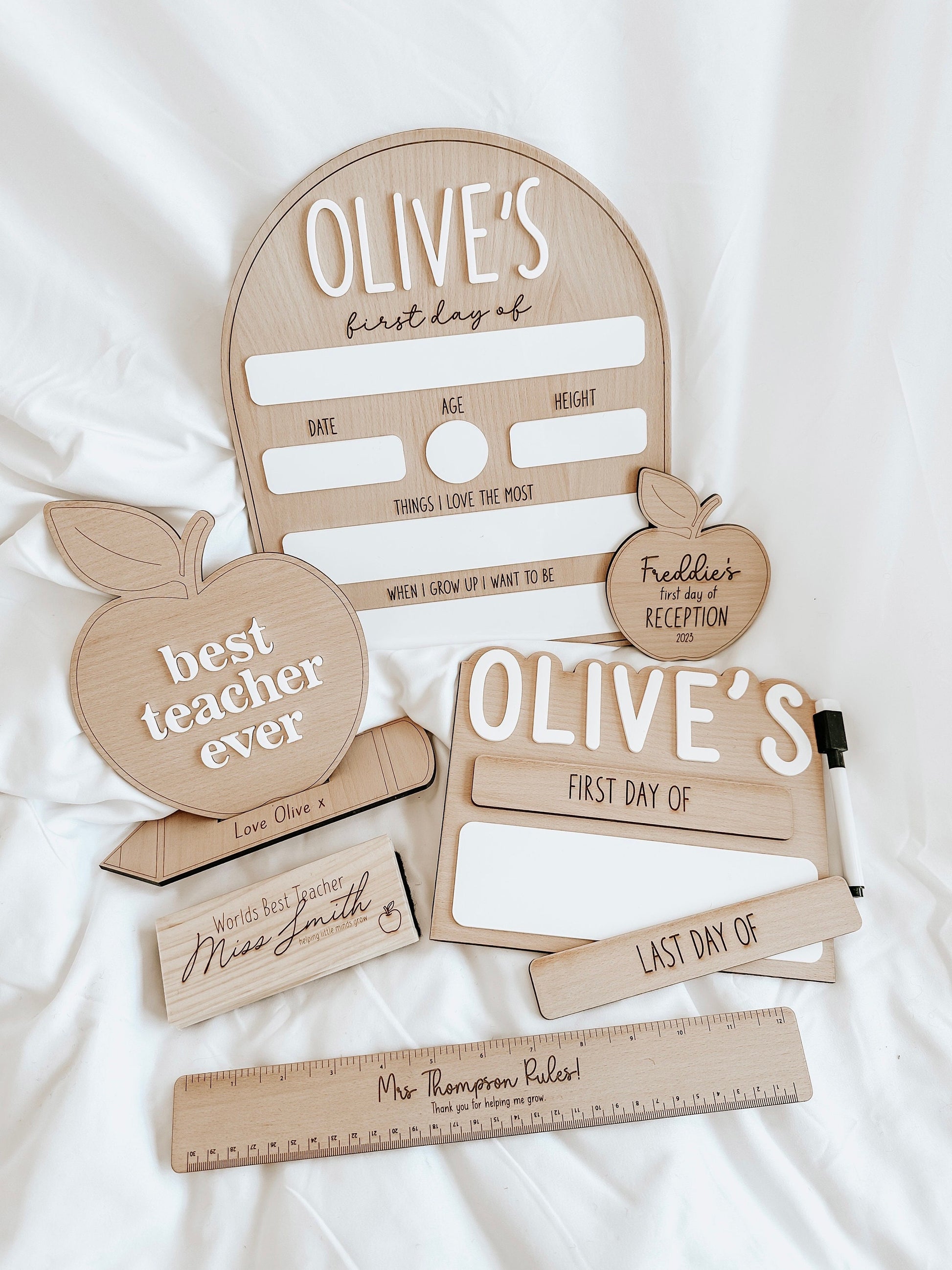 Wooden Baby Brother/Sister Announcement Plaque