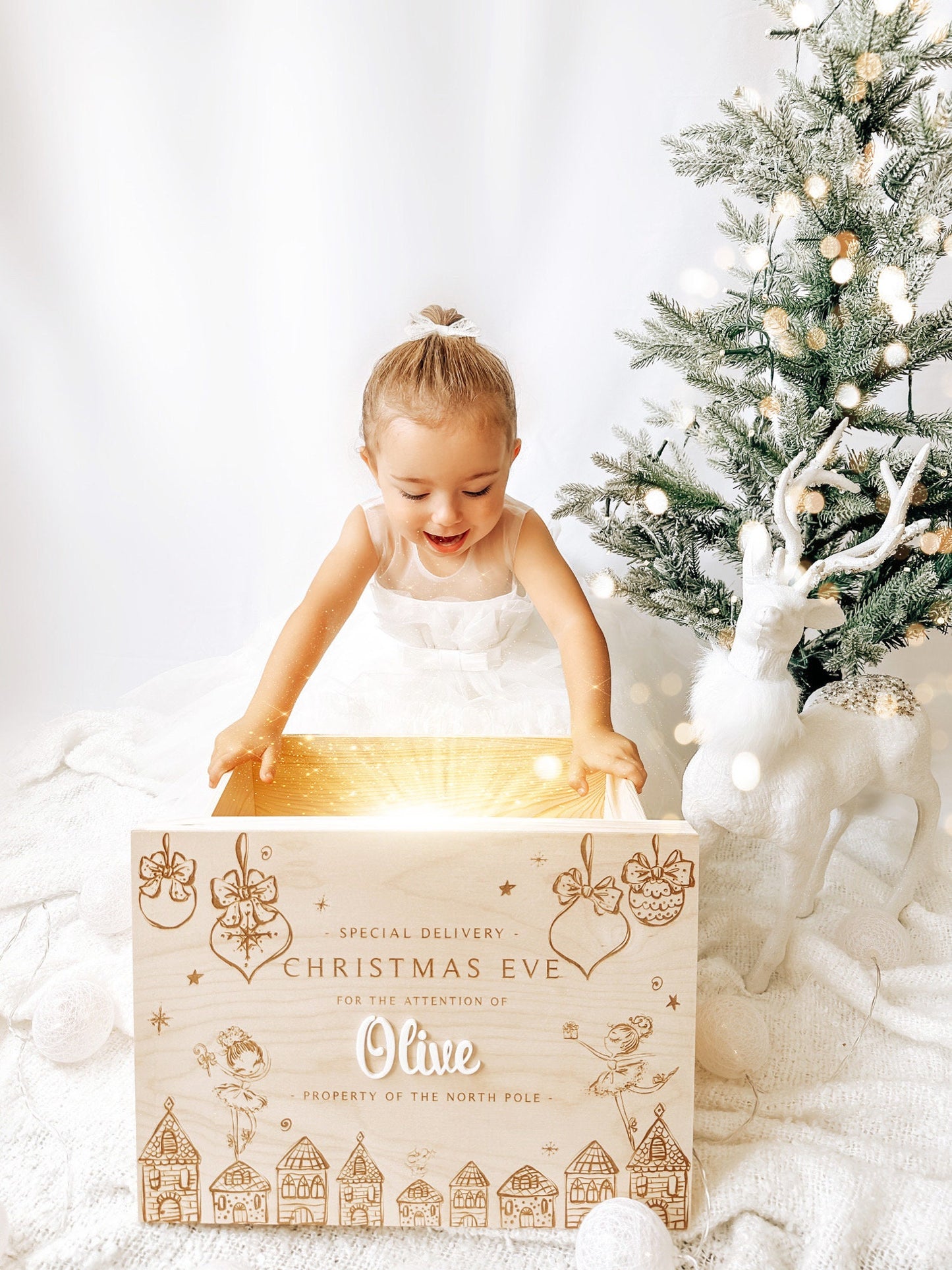 Personalised Wooden Christmas Eve Box