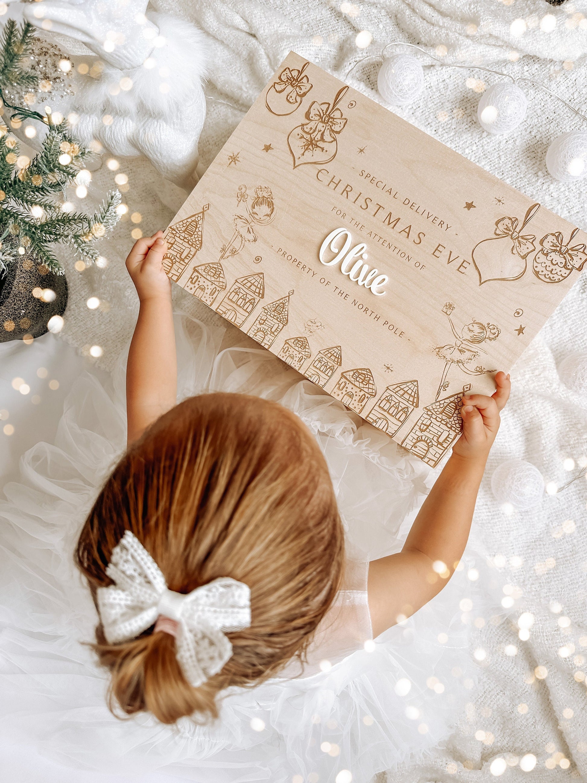 Personalised Wooden Christmas Eve Box