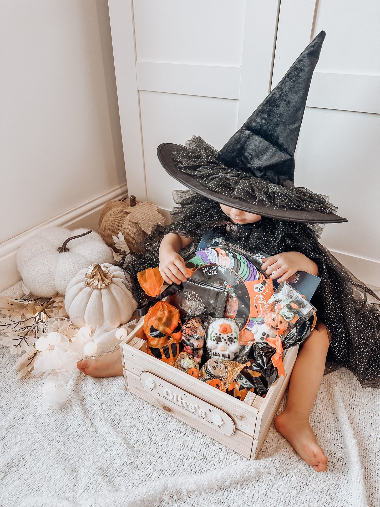 Personalised Halloween Ghost Crate - Personalised wooden crate