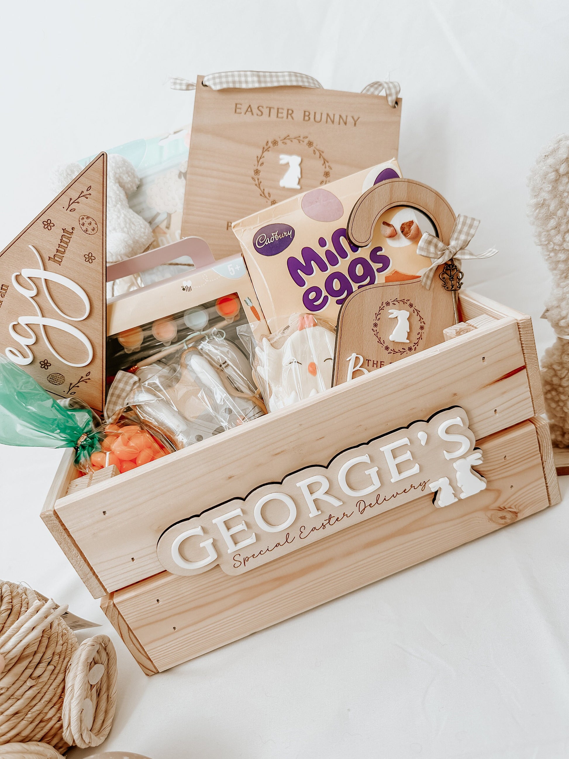 Personalised Easter Bunny Crate