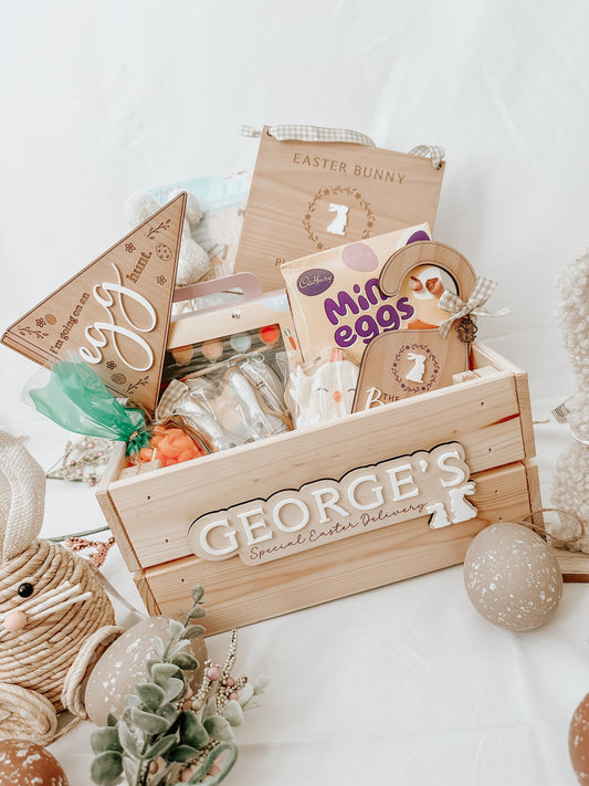 Personalised Easter Bunny Crate