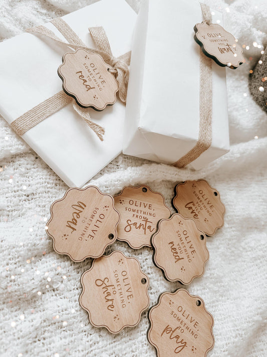 Personalised Mindful Gift Tags | Christmas Gift Tags | Something You Want, Need, Read Gift Tags