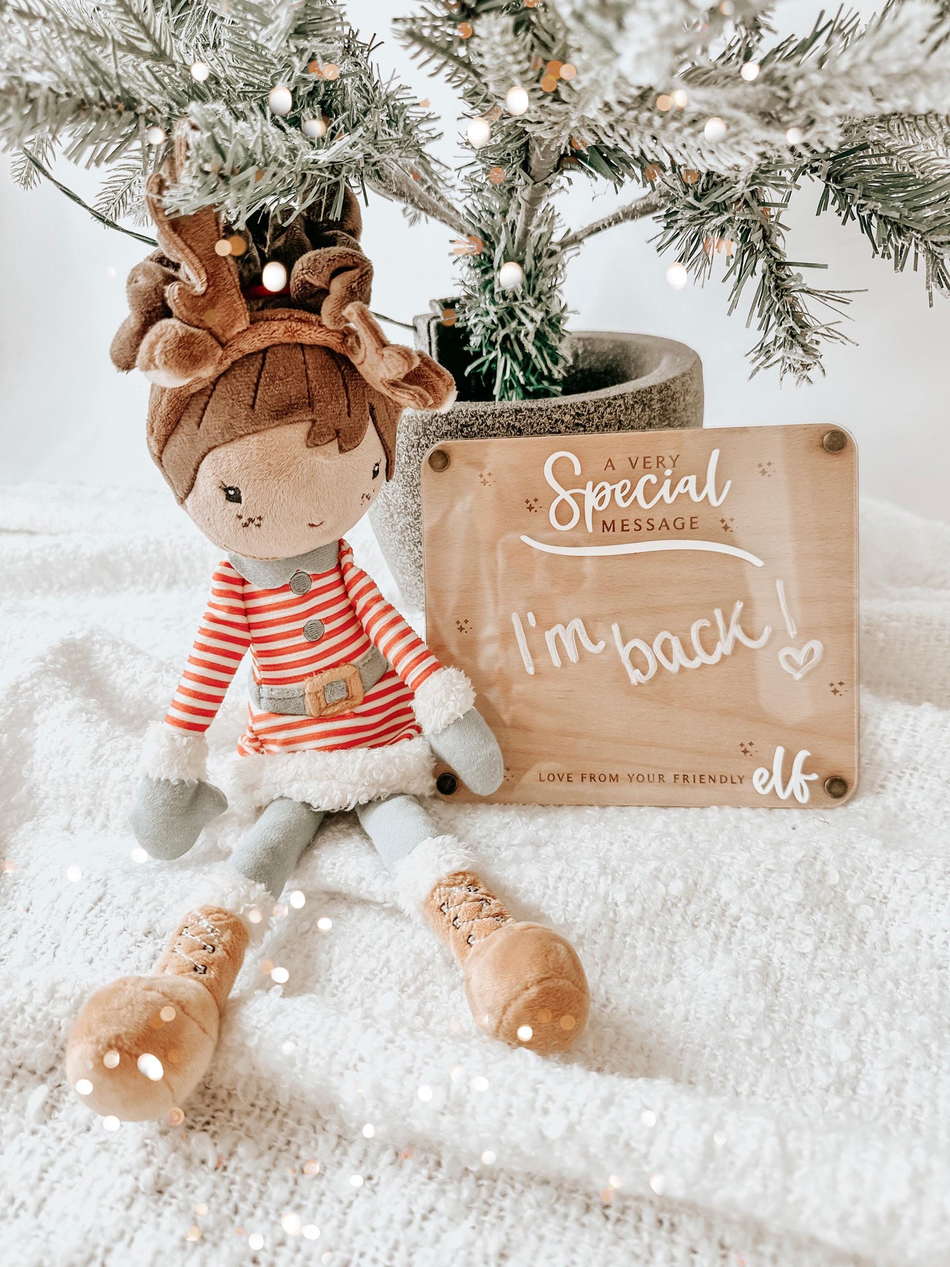 Message From Your Elf Board | Christmas Board | Elf Arrival Prop | Dry Erase Sign