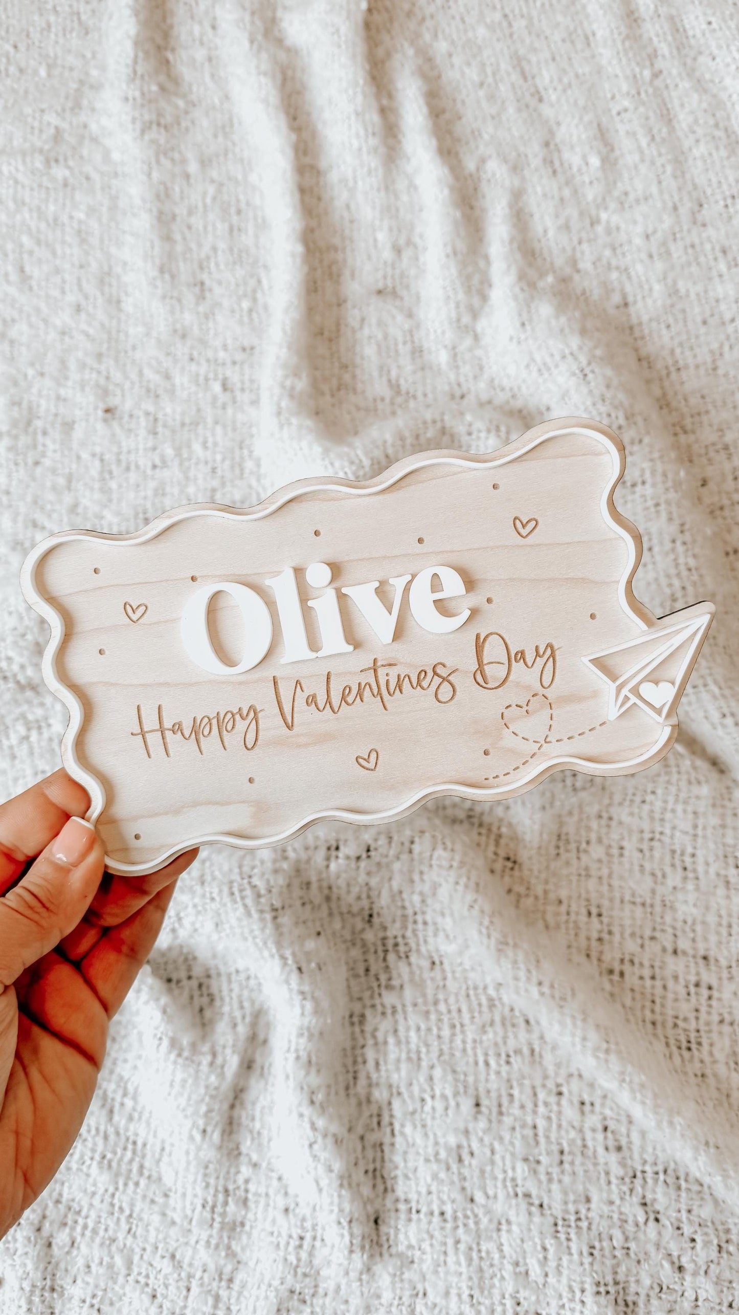 Personalised Valentines Day Crate & Plaque