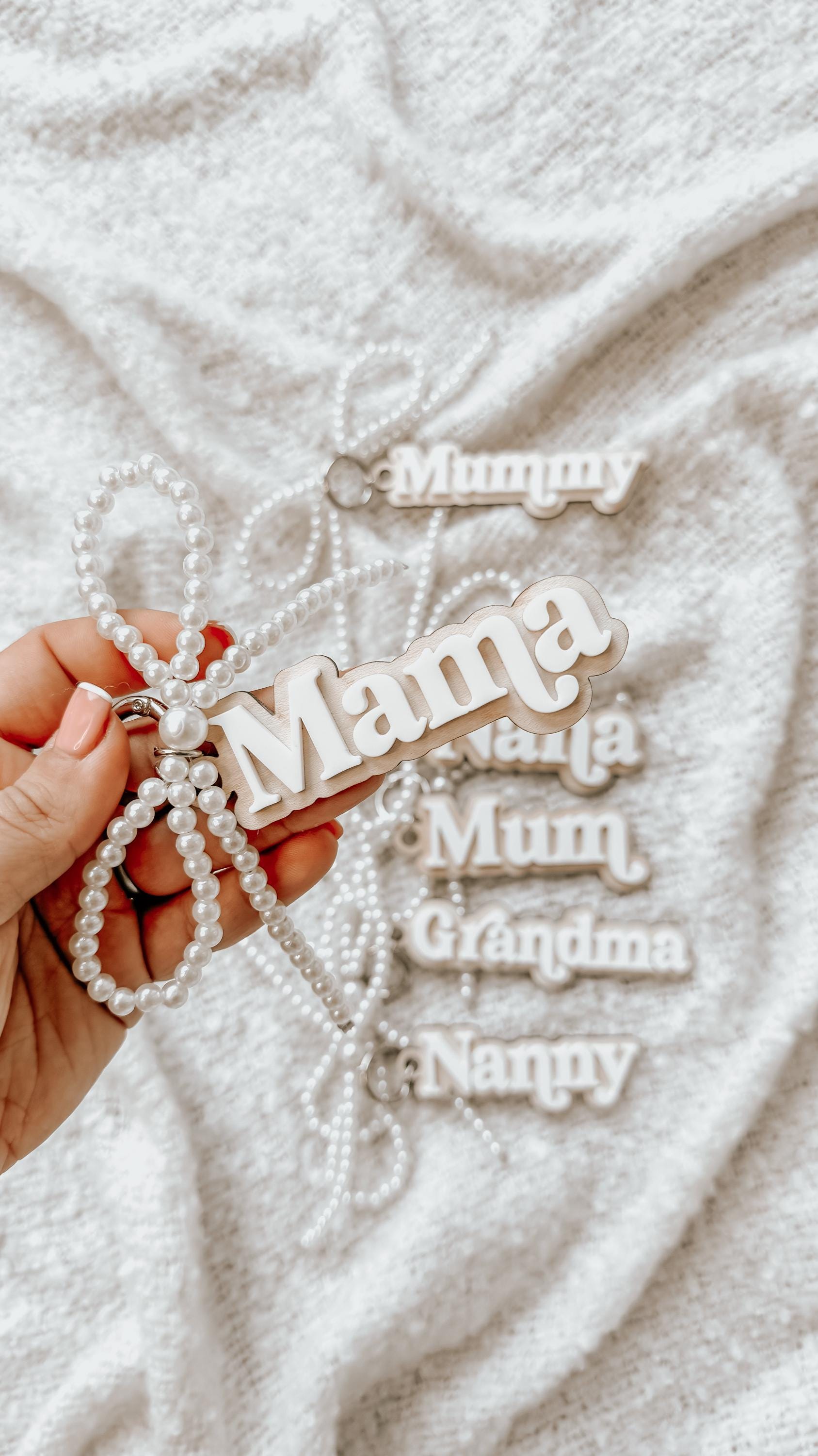 Mother's Day Pearl Bow Key Ring | Mother's Day Gifts | Gifts for Mum & Grandma