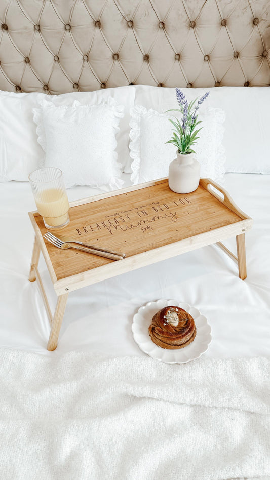 Personalised Breakfast In Bed Tray with Legs | Mother's Day Gift | Gifts for Her
