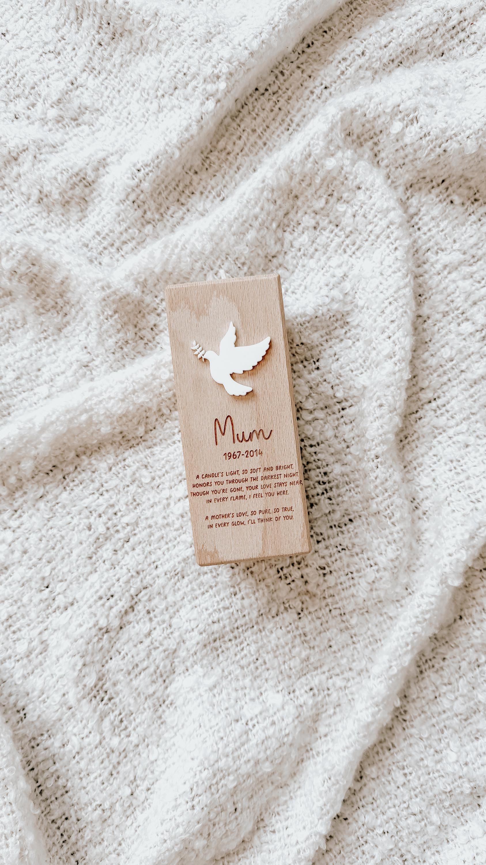 Mother's Day Memorial Candle Holder | Mum Memorial Gifts | Personalised Candle Holder