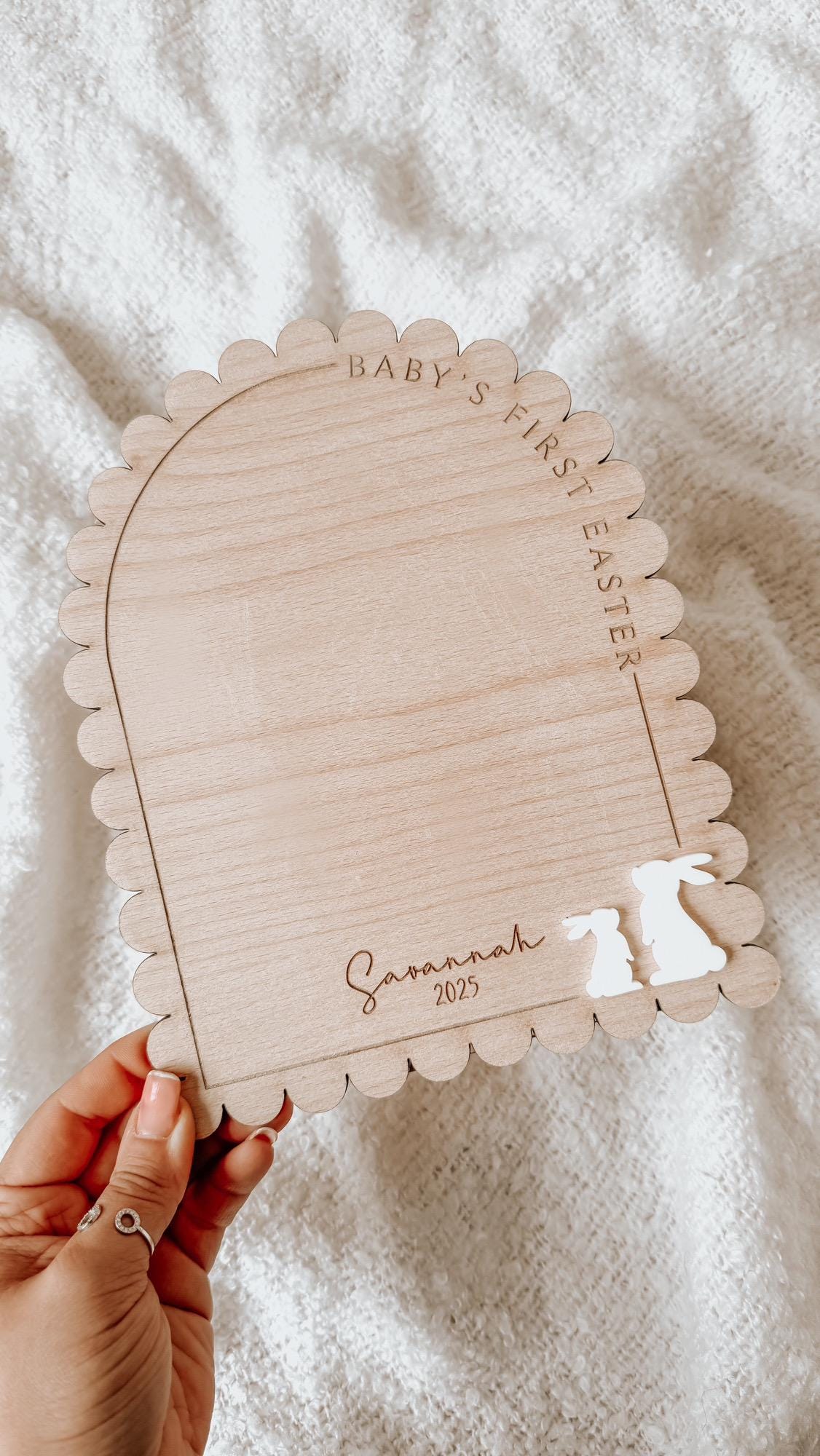 Babies First Easter Handprint Plaque | Gifts for Baby | Baby Handprint plaque | Easter Gift