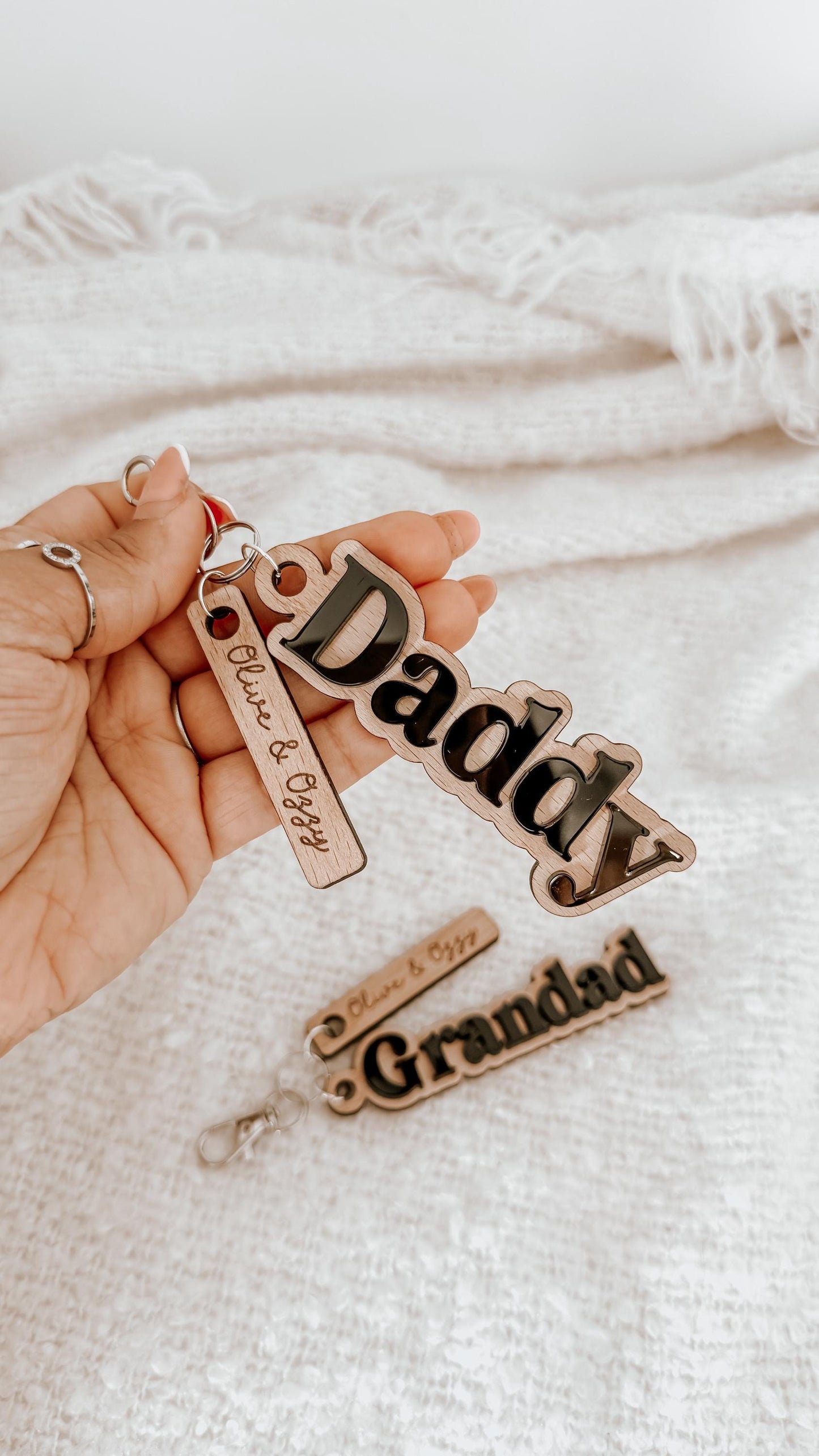 Personalised Father's Day Key Ring | Father's Day Gifts | Gifts for Dad & Grandad