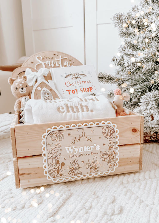 Personalised Disney Christmas Eve Crate & Plaque