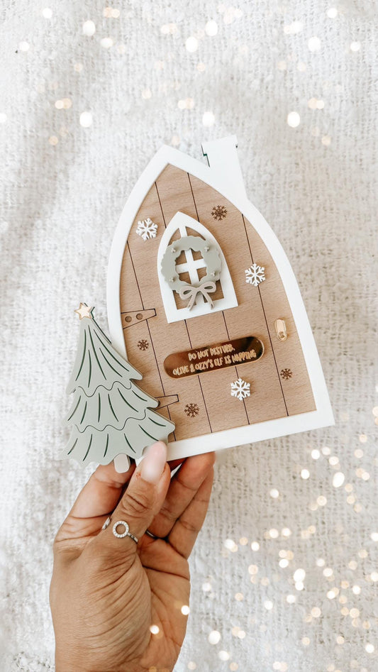 Personalised Christmas Elf Magic Door Plaque