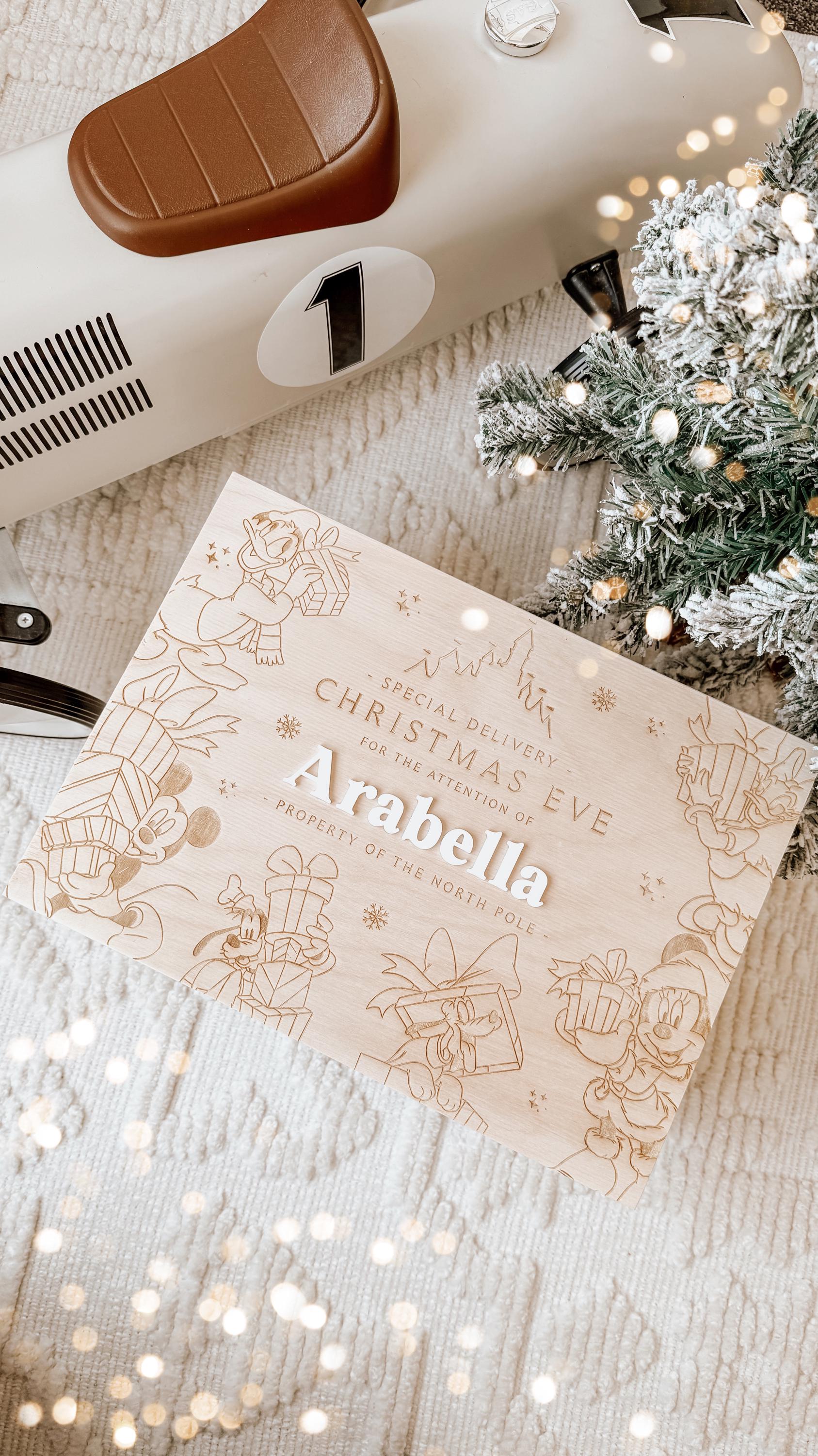 Personalised Disney Christmas Eve Box | Christmas Box | Family Christmas Eve Box | Wooden Box | Christmas Gift | Laser Engraved