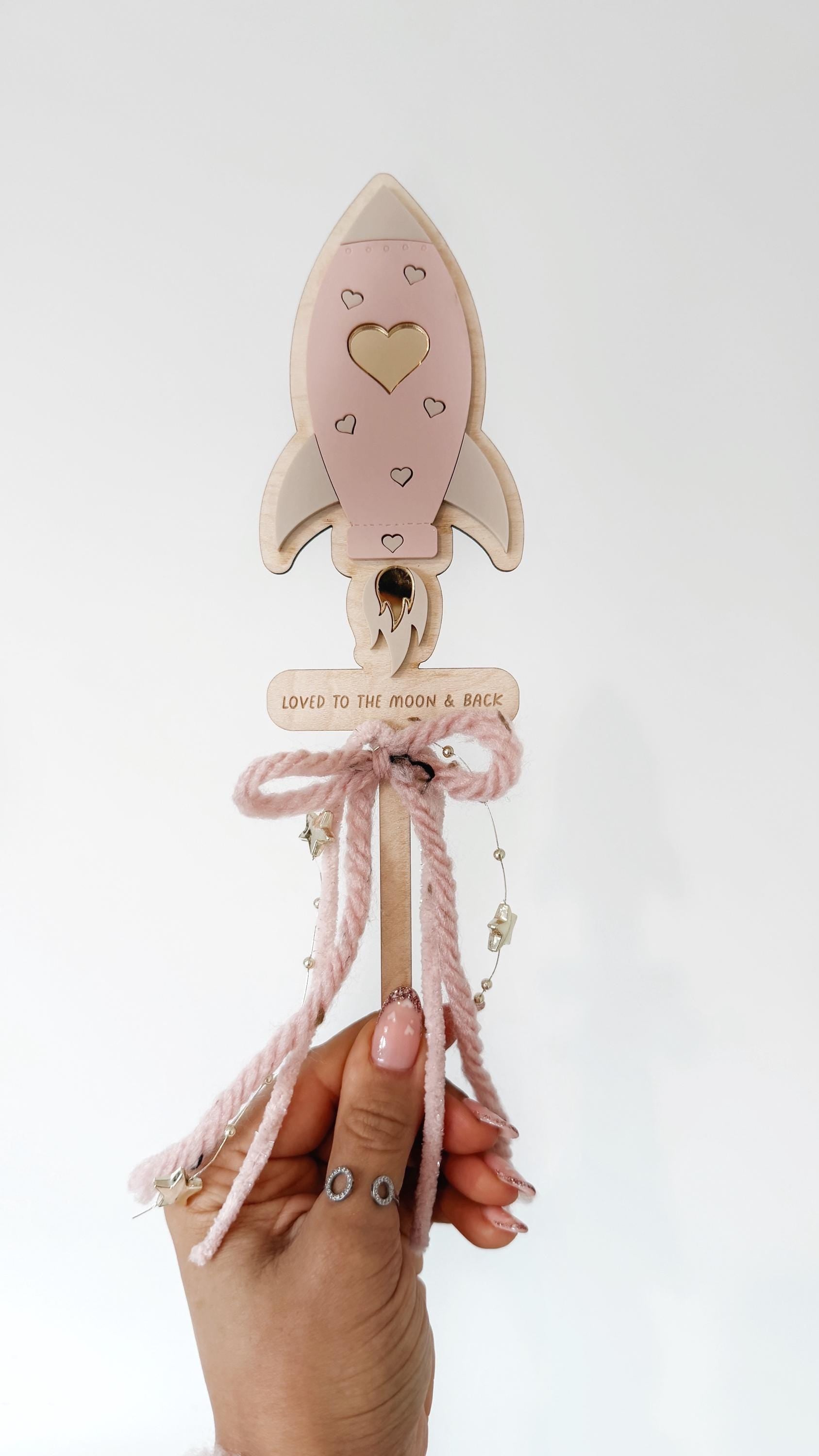 Valentine's Day Rocket Wand | Valentine's Day Gifts | Loved to the Moon & Back