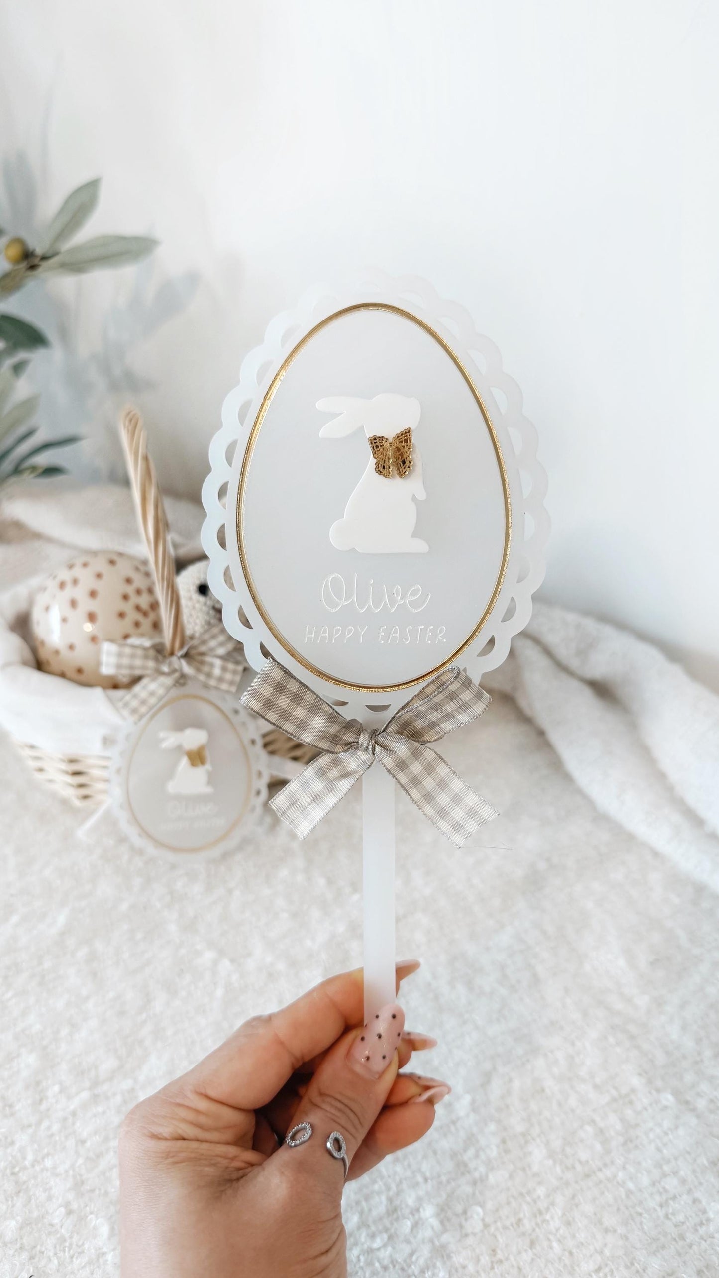 Personalised Happy Easter Wand | Easter Wand | Easter Gift